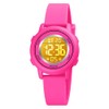 findtime Women's Digital Watch Waterproof Watch with Soft Rubber Strap