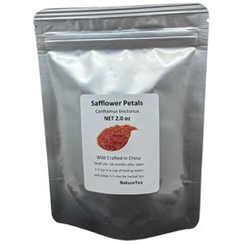 Safflower Petals - Carthamus tinctorius Dried Loose Petals from 100% Nature (1 oz)