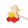 goki 54993 Ellah Duck Wooden Pull Toy with Animal Motif,