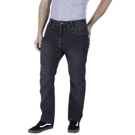 Vertx Defiance Mens Tactical Jeans, Stretch, Relaxed Fit Heavy-Duty Pants with 11 Pockets for EDC CCW Outdoor Gear, Black Heart Wash, 42x34