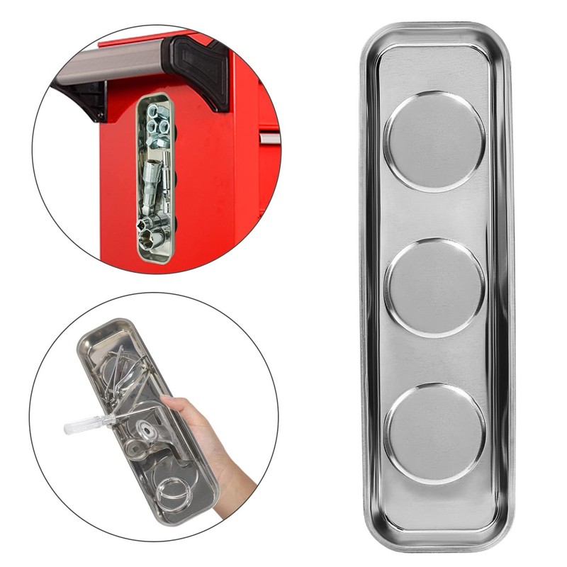 VASTOOLS Magnetic Parts Tray 3pc,for Socket Screw Nuts Bolts Metal