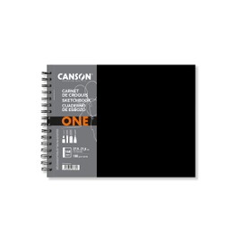 CANSON One Art Book 11x8.5 inch 100gsm Spiral Bound Sketchbook - 160 Pages - White