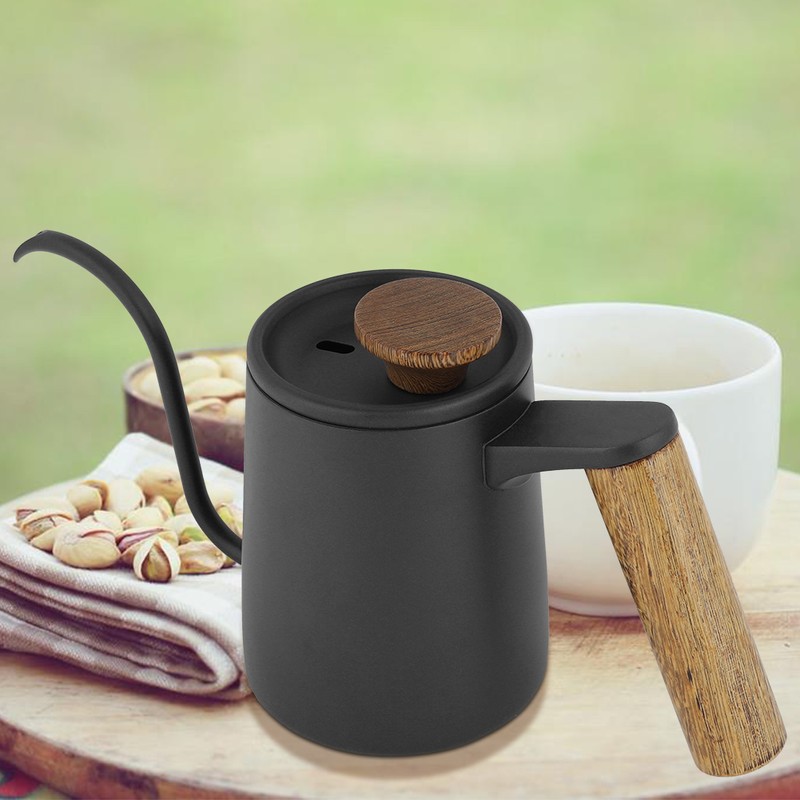 350ml Fashion Stainless Steel Handle Drip Coffee Pot Long Gooseneck