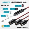 Car cigarette Lighter Splitter, ROÉKO1 to 3 DC 12V 24V