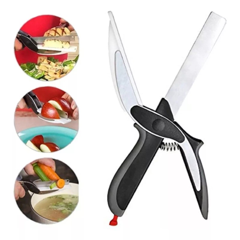 Molin Tijeras De Cocina Mágicas 2 En 1 Cuchillo Con