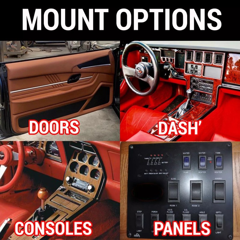 AutoLöc Power Accessories Power Window Up Down Momentary Rocker Switch