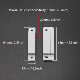 VictorsHome Magnetic Reed Switch MC-31 NO Surface Mount Wired Door Window Contact Sensors with Cover for Home Security and Burglar Alarm Systems 5pcs