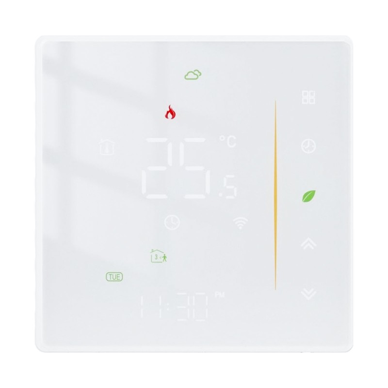 Smart Temperature Controller IP20 Protection PC ABS White Programmable Boiler