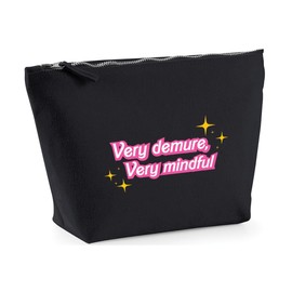Hippowarehouse Very Demure, Very Mindful Printed Make up Cosmetic wash Bag 18x19x9cm