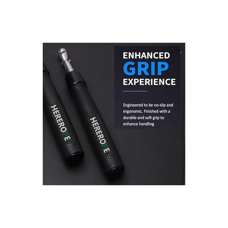 HEREROPE Cuerda de saltar con peso para hombres y mujeres,
