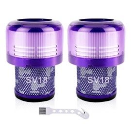 SV18 Filter Replacement for Dyson Digital Slim Cordless Vacuum, SV18 & V10 Digital Slim for Dyson Slim Vacuum Cleaner, Spare Part No. 970612-01, 2 Pack