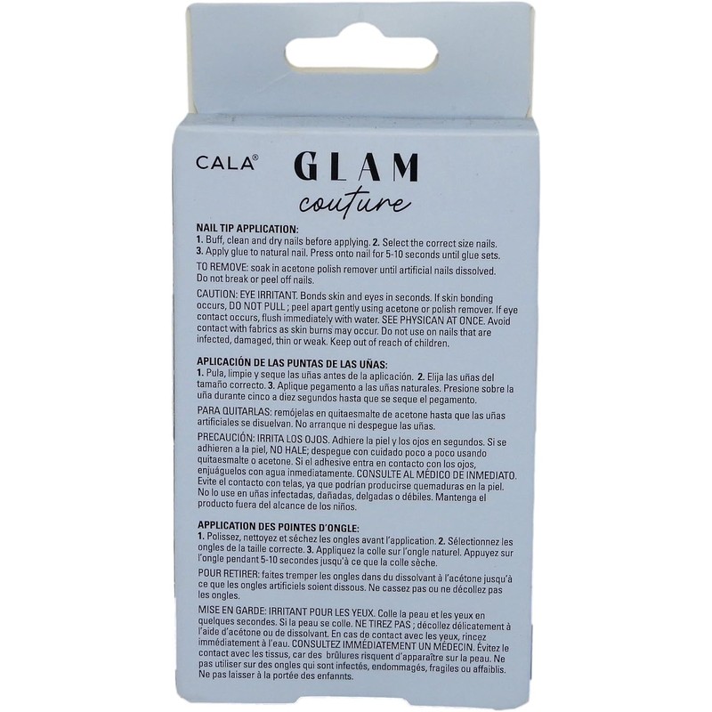 CALA "Glam Couture" uas postizas (24 uas en 12 tamaos,