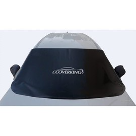 Coverking Custom Fit Windshield Frost Snow Ice Blocker Cover Designed for Select GMC Sierra 1500 Models: Tarpaulin Vinyl Material, Black