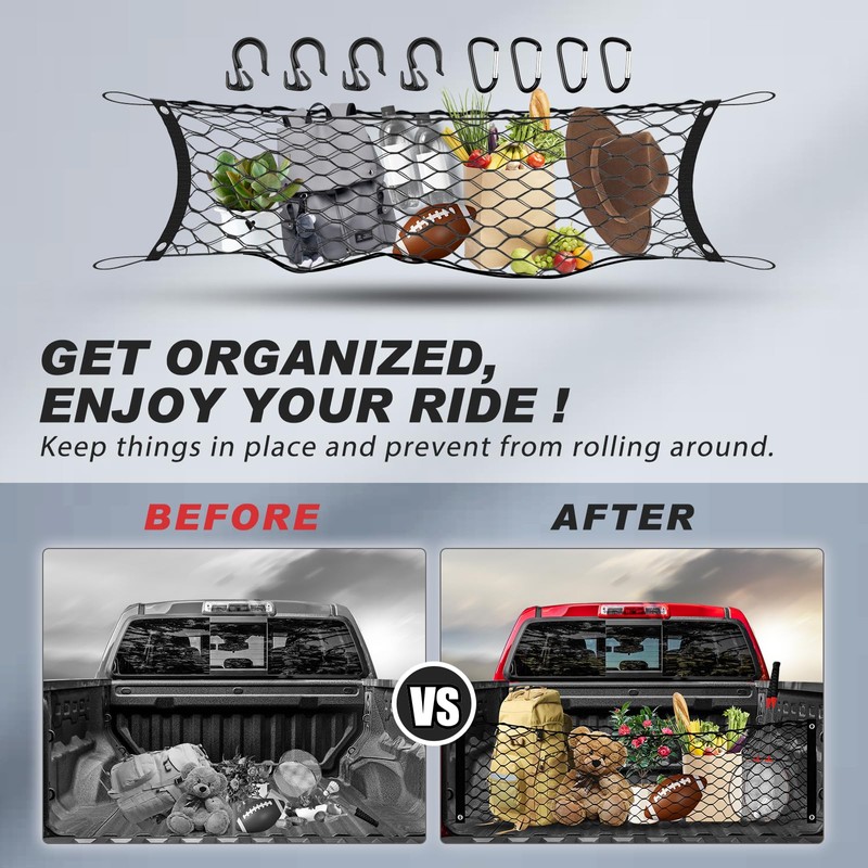 Karltys Truck Bed Cargo Net for 2023-2025 2026 Chevy Colorado