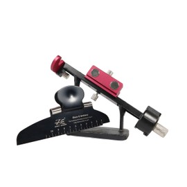 Adjustable Fletching Jig Tool Arrow Fletching Stick Kit Feathers Vanes with Straight Clamp for DIY Archery Arrows Crossbow Bolts (Red)