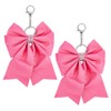 DICOSMETIC Pack of 2 Large Bows Key Fob Cheerleader Key