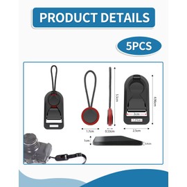 MOPZIJA 5 Colours Camera Strap Quick Release Attachment System Includes 5 Anchor Loops. Compatible with Most Camera Strap and Camera Hand Strap, Camera Strap, colour