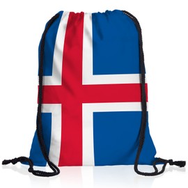style3 Iceland Gym Bag Backpack Bag Iceland Flag World Cup European Championship Sports Bag Festival Flag Uni School Colourful, multicoloured, Rucksack