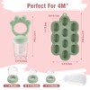LOTBILL Baby Breastmilk Popsicle Molds and Fruit Food Feeder Pacifier,