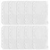 DY.2ten 10 Pack A7 Zipper Binder Pockets, Translucent 6 Hole