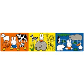EPOCH 24-200 Apollo Step Panorama Puzzle Miffy Full of Animals 8/12/16 Piece Puzzle for Kids