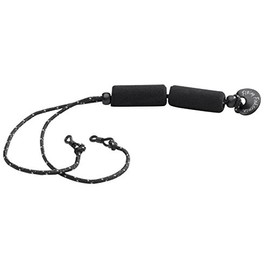 Flying Fisherman Floating Hypalon Retainer with Rubber Grip Loops, Black
