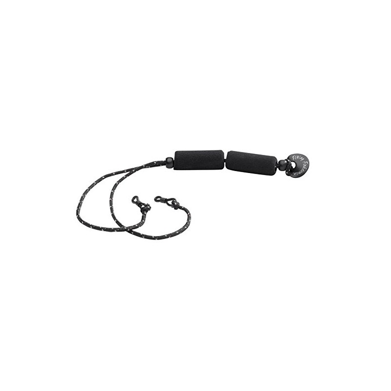 Flying Fisherman Floating Hypalon Retainer with Rubber Grip Loops, Black