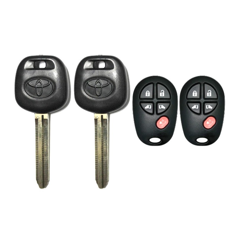 Toyota 2 Toyota Sienna Transponder Chip Key 44D Dot +