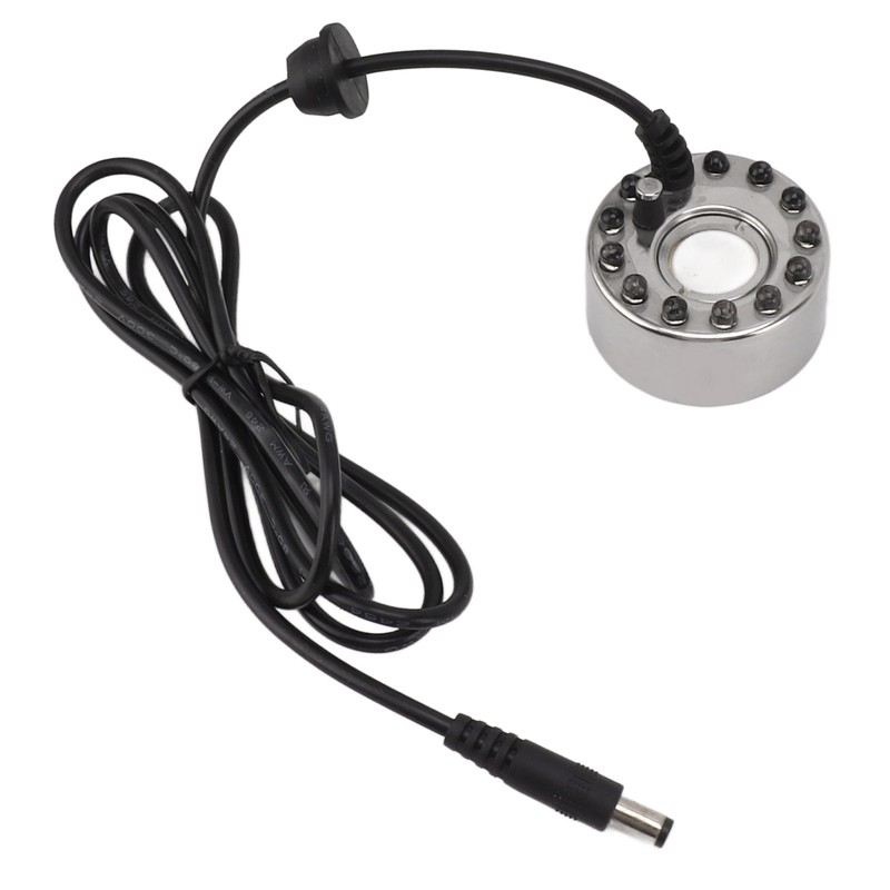 Color 12 LED Mist Maker Fogger Water Fountain Pond Fog