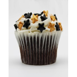 Graduation Tuxedo Themed Stars Gold and Black 1 Pound-Happy New Year Celebration or Gangster Royal Inspired Colors for Disco or Casino Parties