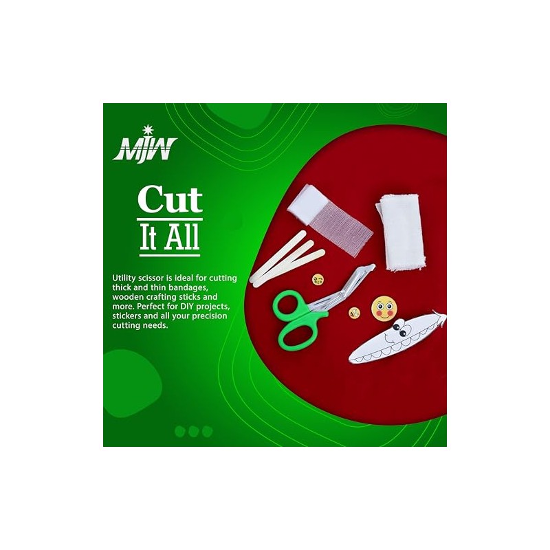 MJW Scissors, EMT and Trauma Shears, Titanium Bandage Shears 5.5'