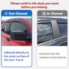 YQAUTEC Window Visors for 2015-2026 Ford F-150 & Super Duty