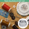 M METERXITY Plastic Snap Buttons, 5 Yards Plastic Snaps, Polyester