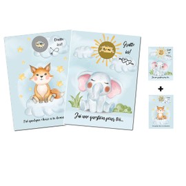 Set of 2 Scratch Cards "Willst du sein mein Paten?" and "Willst du meine Patentink?" 14 x 10 cm