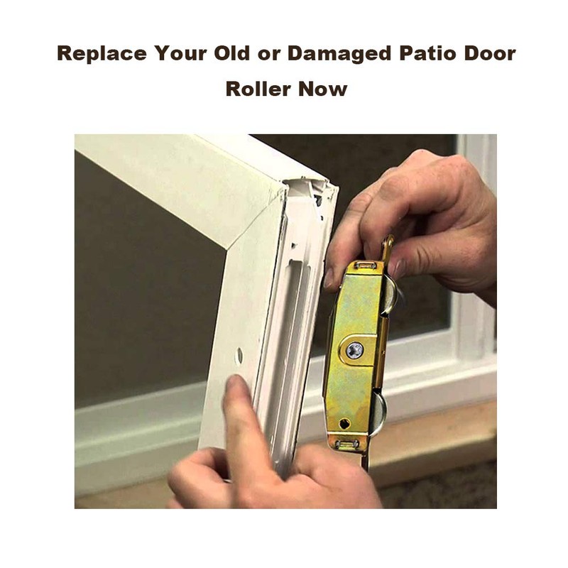 Heavy Duty Sliding Patio Door Roller Assembly 1-1/4 Inch Steel
