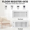 Floor Register 6x14-4 Pack Vent Covers for Home Floor Heavy