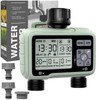 Irrigation Computer with 2 Independently Controlled Outputs, Digital Watering Timer