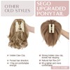 SEGO Ponytail Extensions Hairpiece with Clip Ponytail Braid Hair Extension