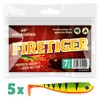 Lieblingsköder, 5 Rubber Fish for Zander Fishing, 7.5 cm, Zander
