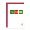 Funny Scientific Christmas Card - Ho Ho Ho Periodic Table