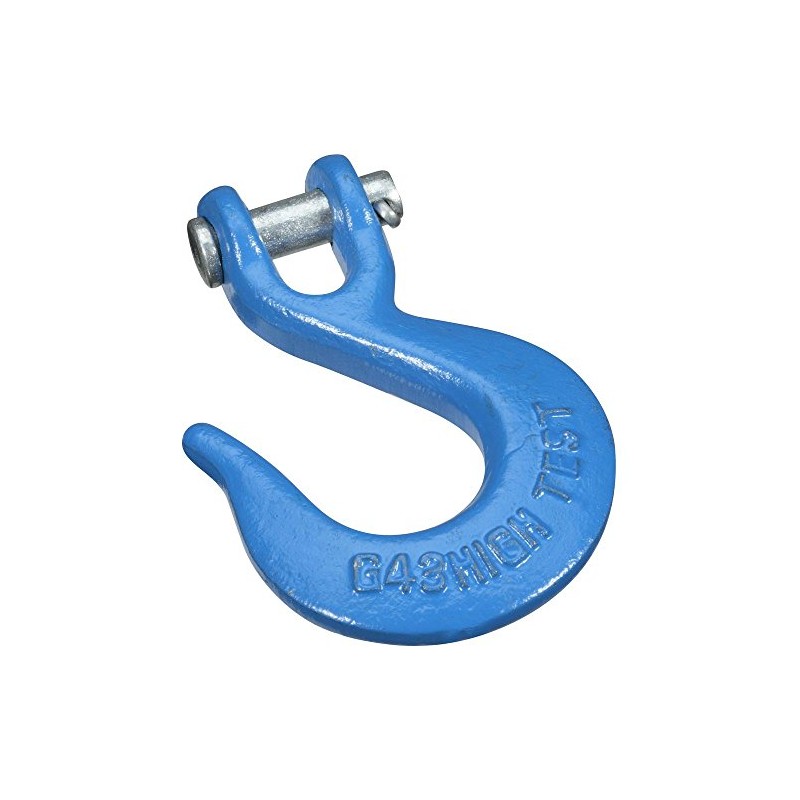 National Hardware N177-253 Clevis Slip Hook 1/4" for Chain- Blue
