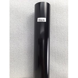 Jenacor Plastic Shower Rod Protector | 1 inch x 58 inches, 1 Pack (Black)