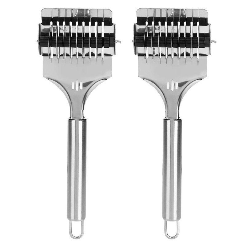 Staless Manual 22×7×6 Stainless Steel Noodle Lattice Roller Dough Cutter