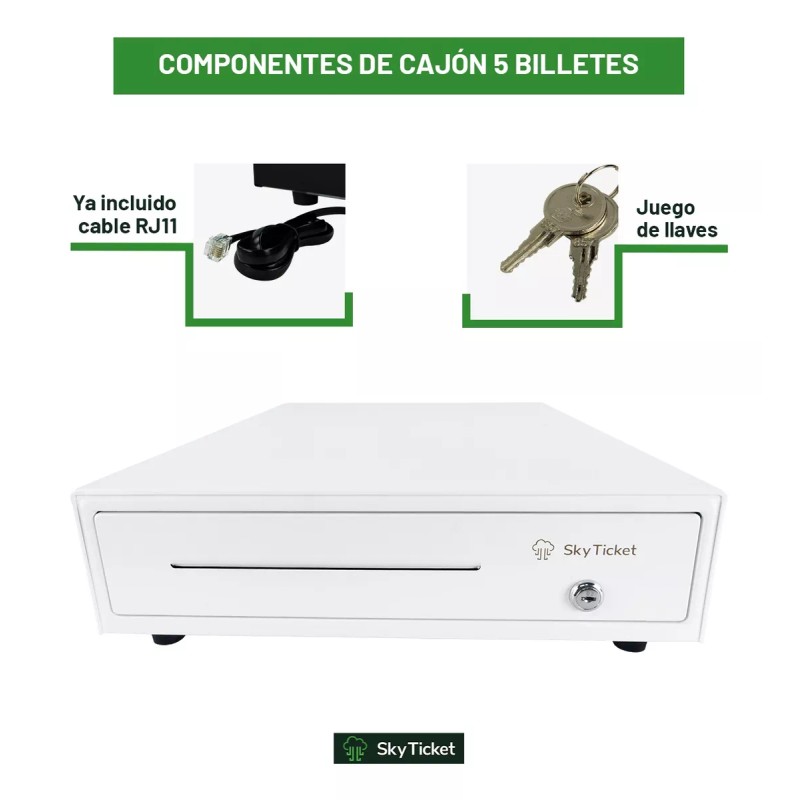SKY TICKET Caja De Dinero Cajón Punto De Venta Apertura