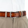 Pierre Cardin 40 mm Cowhide Leather Cognac, brown