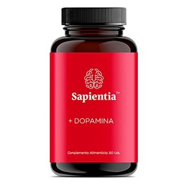 Sapientia + Dopamina Nootrópico 100% natural - L-Fenilalalina- L-Arginina HCL L-Lisina Raíz de Curcuma Extracto de Té Verde Ginseng