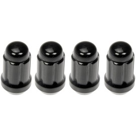 KarParts360 for Volvo S40 2004-2012 Wheel Lug Nut | 4 Pieces | Made of Steel | Matte Finish | Black | M12-1.50 Thread Size
