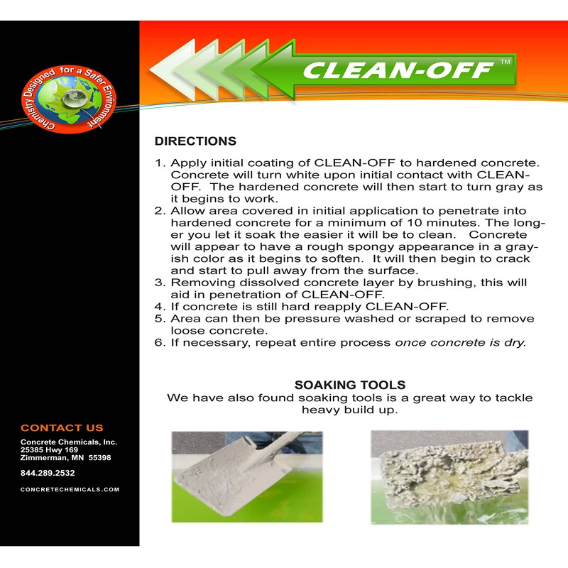 CLEAN-OFF Liquid Concrete Remover 1 gallon