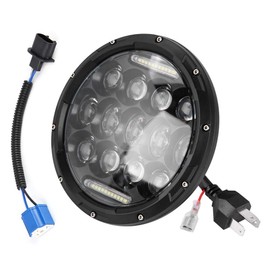 Car LED Headlight, 7in 300W 6000K High Brightness LED Car Headlight Round LED Projector for