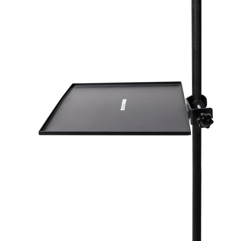 Rannsgeer Heavy Duty Metal Square Tray for Speaker Stand and